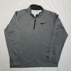 Nike Therma FIT Gray Quarter-Zip Pullover